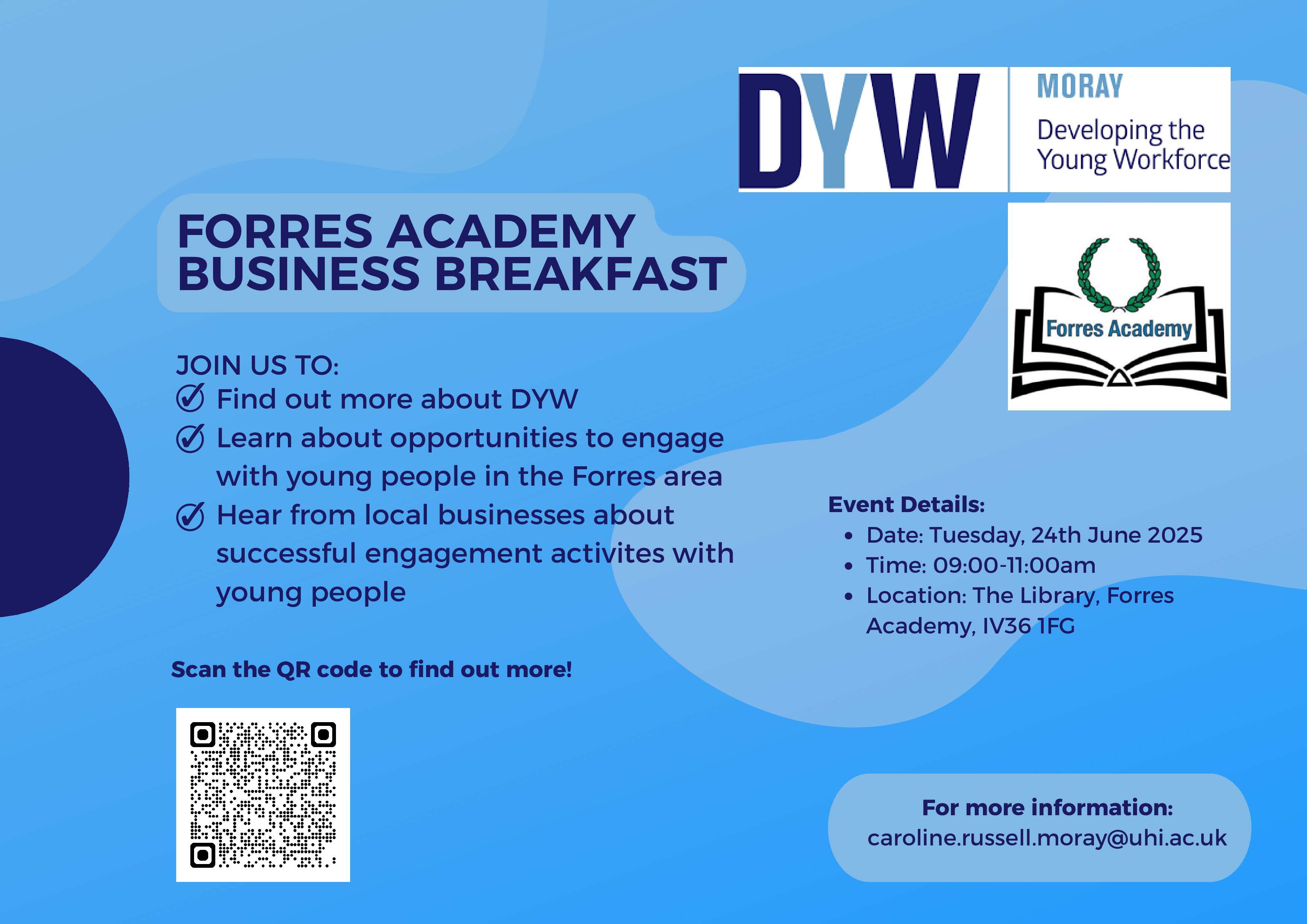 forres academy event poster