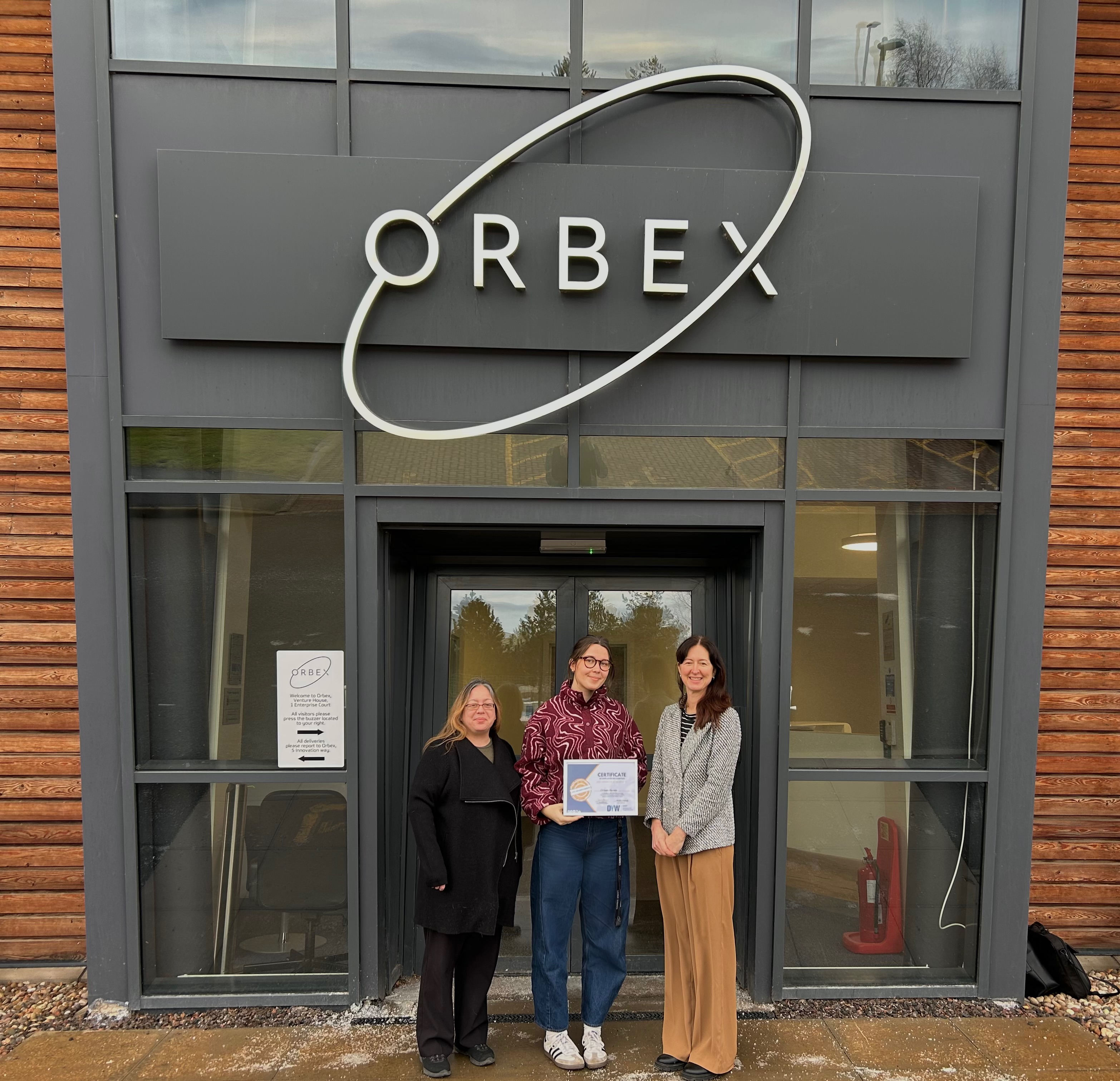DYW Moray Recognises Orbex Forres as Employer of the Month for January 2026